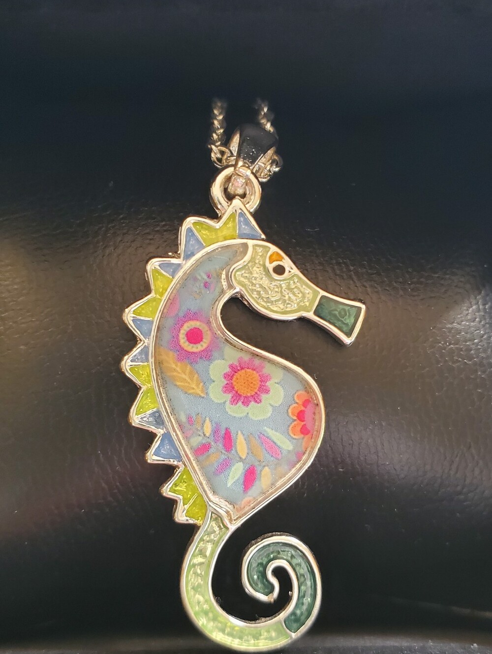 NWT Necklace with Seahorse Pendant Periwinkle by Barlow